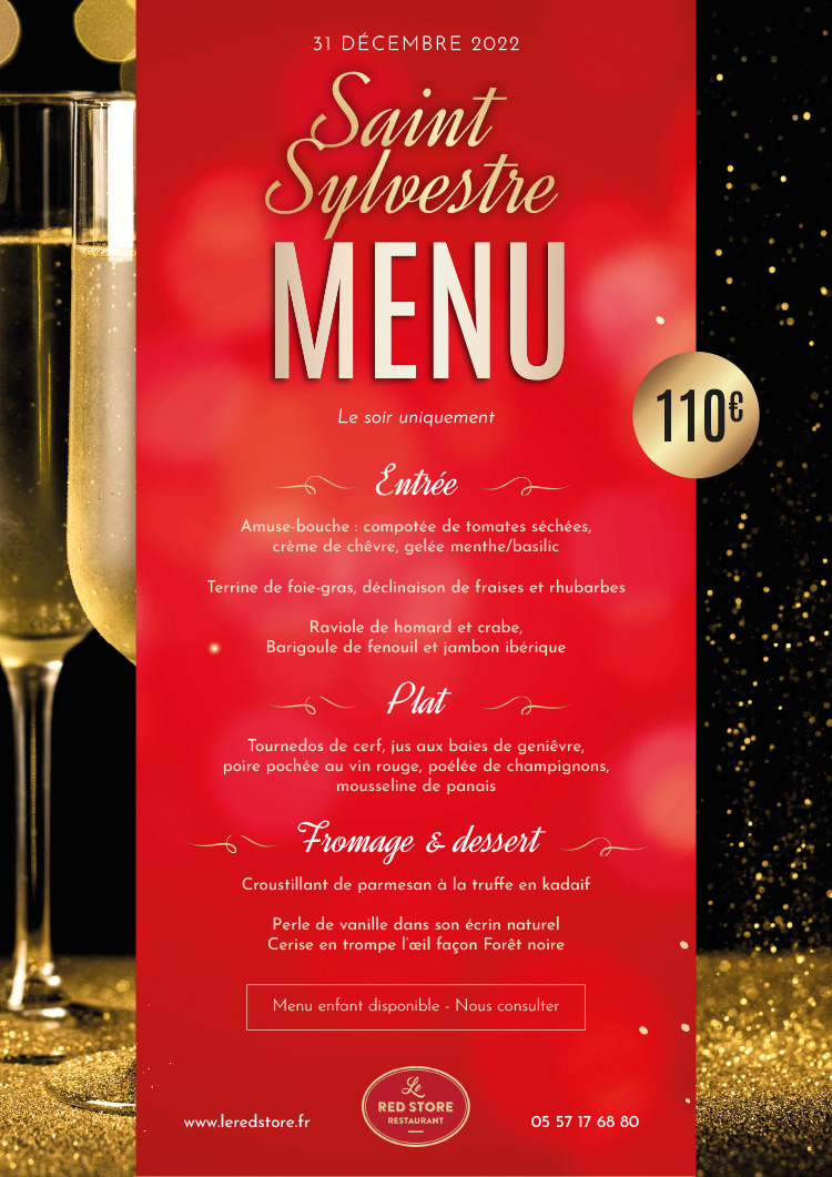 Repas De La Saint Sylvestre Au Restaurant Le Red Store